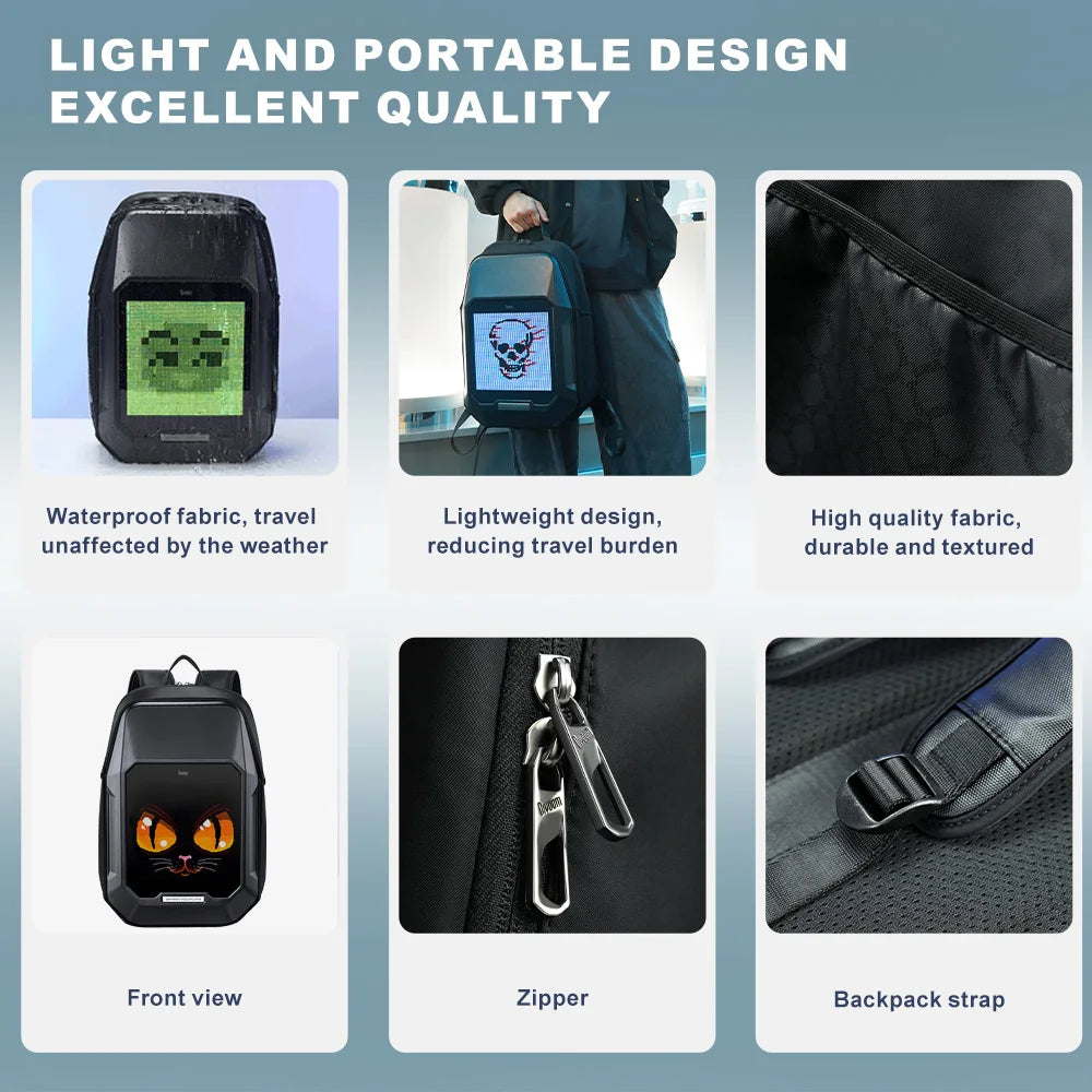 DIVOOM - Sac à dos intelligent Cyberbag avec écran LED innovant